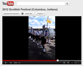 Scottish Festival parade video